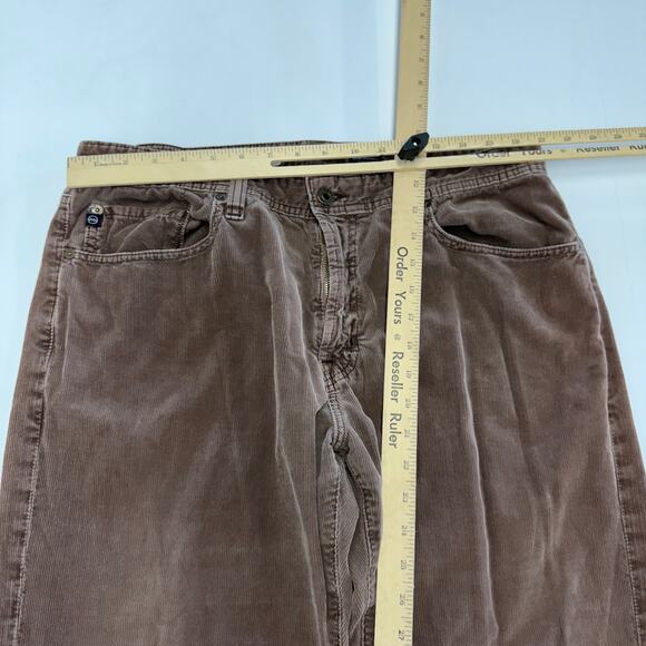 Adriano Goldschmied Pants Mens 36 x 29 Brown Protege Straight Leg Pima Cotton - Picture 6 of 8